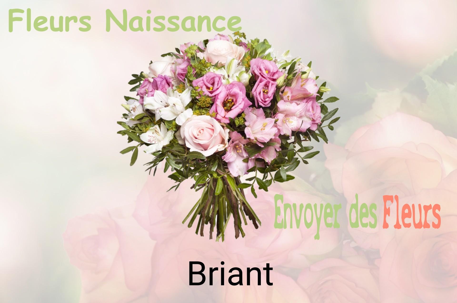 Bouquet de fleurs de naissance livré à Briant